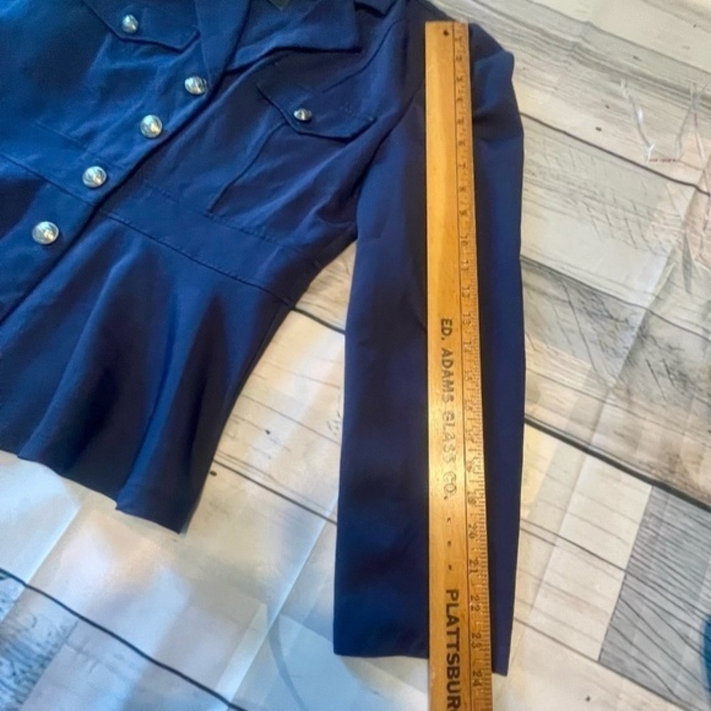 Scarlet Darkness Medium Jacket / Blouse in Navy Blue NWT - Picture 5 of 7